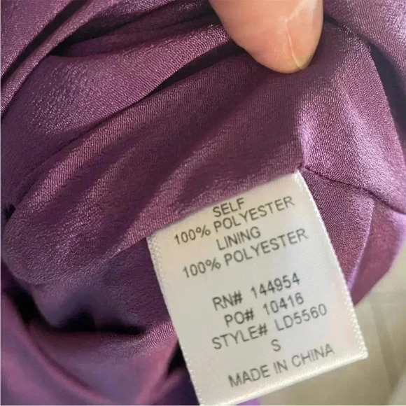 Mulberry Maxi Asymmetric Dress - Picture 8 of 10